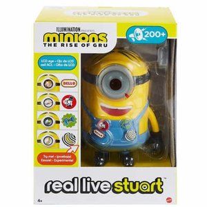 Minions The Rise Of Gru Real Live Stuart 7”Animatronic Toy With Sound & Motion